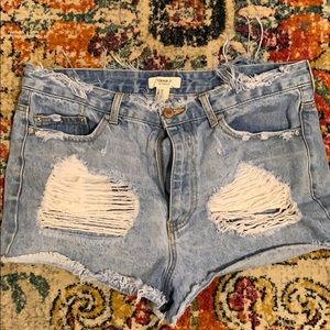 Denim shorts